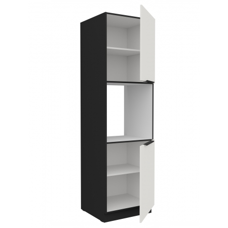 Słupek do zabudowy piekarnika 60 cm AURO 60 DP-210 2F WH/BL antyfinger
